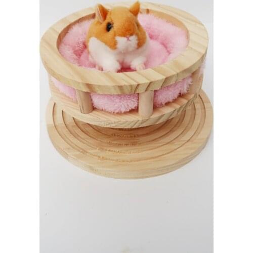 Hamster pet warm nest squirrel Dutch pig hamster wooden round nest branches bite molars small pet round warm nest