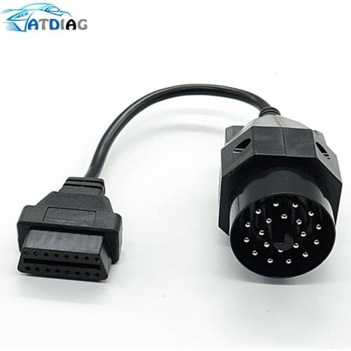 Hot sales OBD OBD II Adapter for BMW 20 pin to OBD2 16 PIN Female Connector e36 e39 X5 Z3 for BMW 20pin Newest Free Shipping