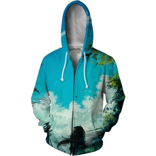 Funny Mens Zipper Hoodies 3D Regular Printed Zipper Hooded Men New Arrivals Long-sleeved Hooded Sweatshirt Spring Autumn