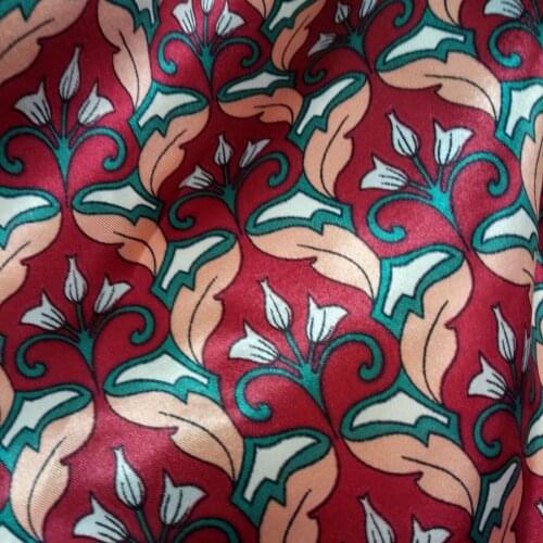 Tilda doll craft Soft Satin fabric DIY Lining Material craft flower glossy Polyester Charmeuse Fabric 100CM