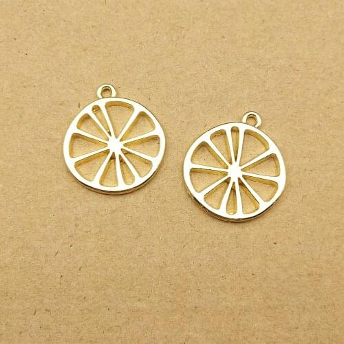 10pcs 24x26mm Lemon charms for jewelry making earring pendant bracelet and necklace charm
