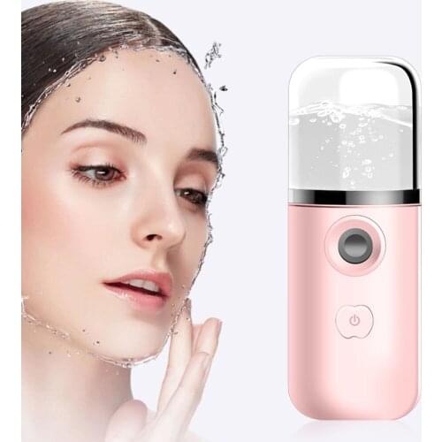 30ml USB Mini Nano Mist Sprayer Cooler Facial Steamer USB Rechargeable Humidifier Face Moisturizing Nebulizer Beauty Skin Care