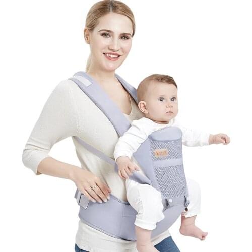 Baby Carrier Backpack Ergonomic Kangaroo Hip Seat Sling For Newborn Soft-structured Wrap 0-48 Months Infant Travel Activity Gear