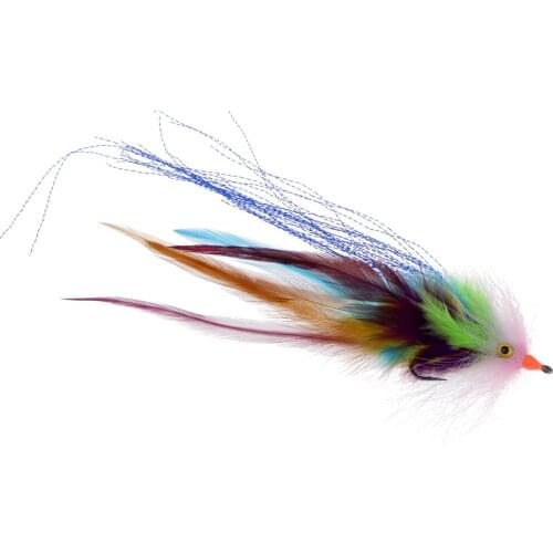 2pcs Trout Salmon Steelhead Pike Fly Fishing Streamer Flies With Hook / Tube