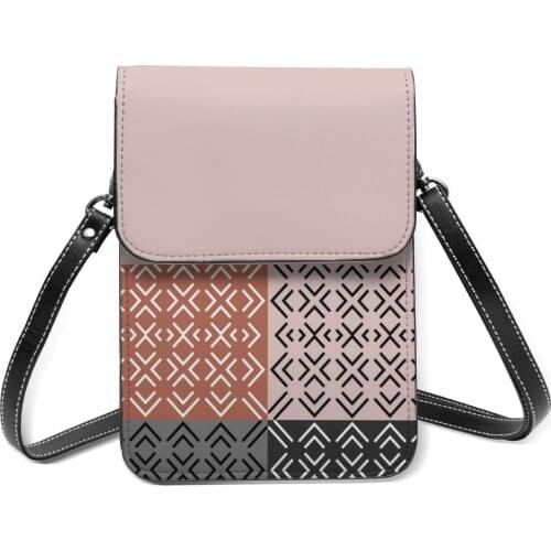 Rust Shoulder Bag Office Leather Mobile Phone Bag Student Gifts Aesthetic Bags