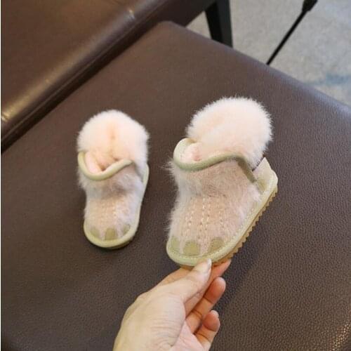 Hot Genuine Leather Suede Children Snow Boots Boys Girls Soft Bottom Fashion Antiski Martin Boots School Keep Warm Sport Shoes