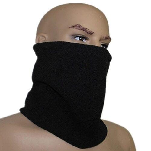Unisex Polar Fleece Neck Warmer Thermal Snood Scarf Hat Snowboarding Wear