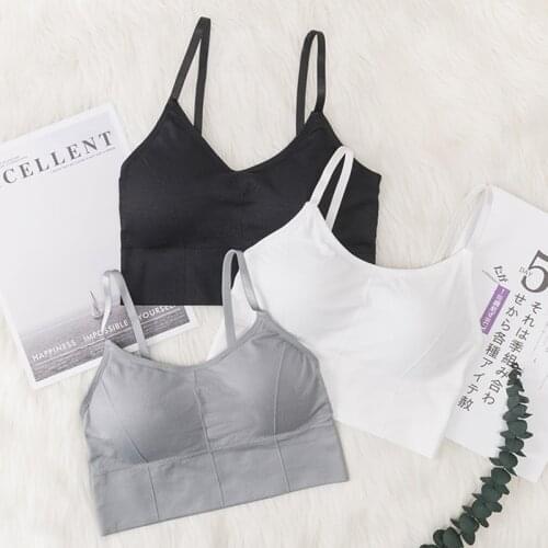 Fashion Women Tanks Crop Top Sexy Female Underwear Seamless Crop Tops Lingerie Femme Strap Adjustable Camisole Ladies Streetwear