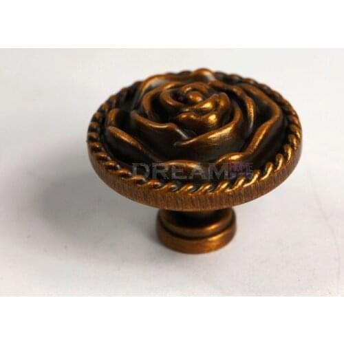 UNILOCKS Diameter :32mm/38mm Coffee Bronze Rose Kitchen Cupboard Cabinet Wardrobe Drawer Door Handle Pull Knob