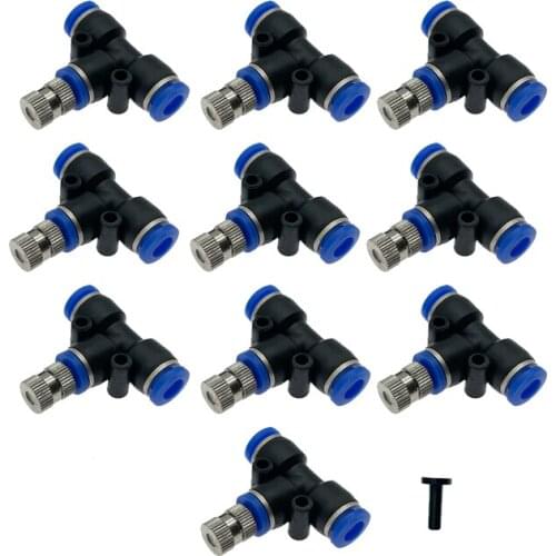 Low Pressure High Quality Atomizing Misting Nozzle Spray Injector Atomization Head Mister Mist Spraying System Nozzle Quick Push