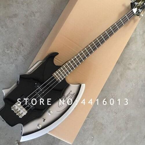 Artillery Top quality factory custom 4 strings Axe bass Broad shape electric bass musical instument shop