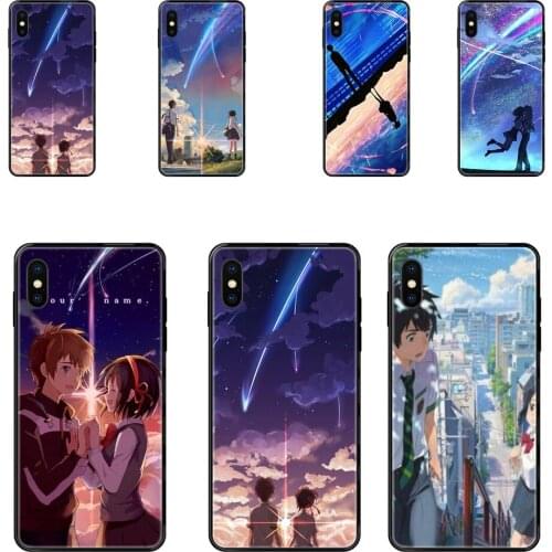 Designed Kiminonawa Your Name Japanese Anime Black Soft Personalized Pattern For Galaxy Note 4 8 9 10 20 Plus Pro J6 J7 J8 M30s