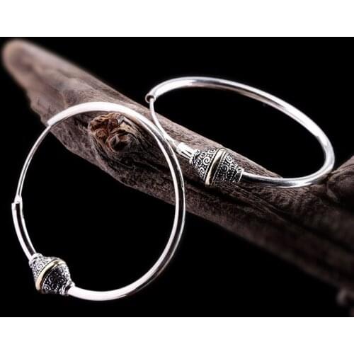 S925 Sterling Silver Jewelry Ethnic Style Womens Earrings New Style