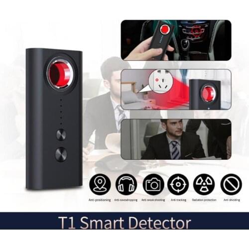 1MHz-6.5GHz T1 Multi-Function Anti Candid Detector Camera GSM Audio Bug Finder GPS Signal Lens RF Tracker Detect Wireless New