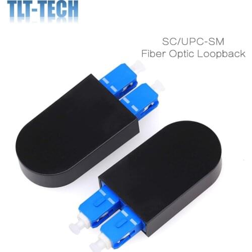 2 PCS /Pack SC/UPC SM MM OM3 OM4 Fiber Optic Adapter Loopback Adapter Connector