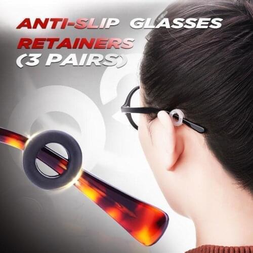 3/5/10 Pairs Anti-Slip Round Comfort Glasses Retainers Sleeve Retainer For Glasses Silicone Eyeglasses Temple Tips FIxed Tools