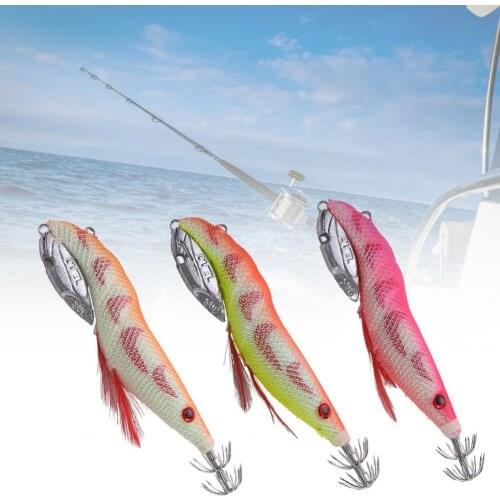 35g Fishing Lure Sea Fishing Attractive Plastic Simulation Egi Squid Artificial Bait for Angling Carp Fishing Tackle