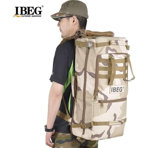 60L Mountaineering Bag Outdoor Backpack Time Backpack Travel Travel School Waterproof Belt Notebook Sandwich A4407
