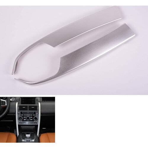 BBQ@FUKA Car-Styling Inner Middle Console Strip Aluminum cover Trim Sticker Car Accessories Fit For Discovery Sport 2015 16