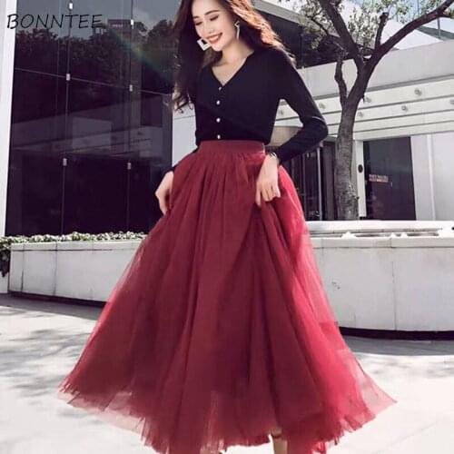 Женские пышные юбки BONNTEE China At AliExpress