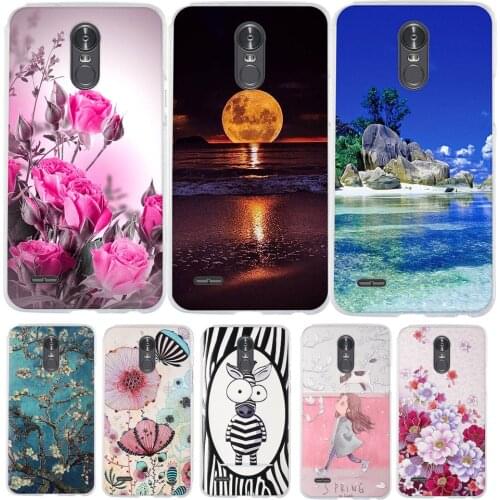 Flower Paint 3D Shell For LG Stylo 3 Case Silicone Cover 5.7 inch For LG Stylus 3 LS777 Coque For LG K10 Pro Phone Case Fundas