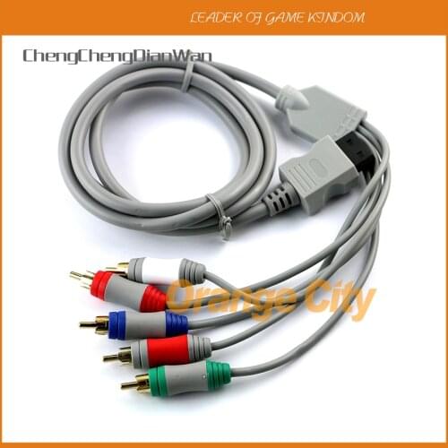 ChengChengDianWan 1.8m Component 1080 P HDTV AV Audio Adapter Cable Cord Wire 5RCA AV Cable For Nintendo Wii Wi i U console