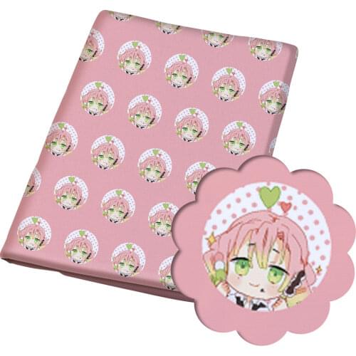 Diy 50*140CM flower pattern Polyester cotton Fabric Patchwor Printed for Tissue Kids Home Textile for Sewing Doll Dress Curtain