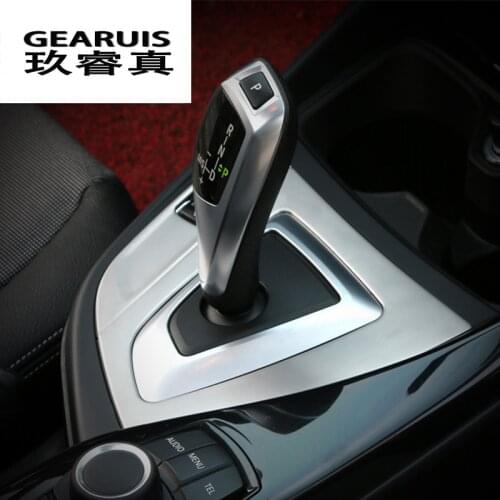 For BMW F20 F21 Gear Shift Control Panel Cover Interior Trim Car Styling Sticker 1 Series 116i 118i Interior auto Accessories