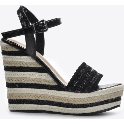 Mink Shoes Women Black Sandals Vzn20-106y