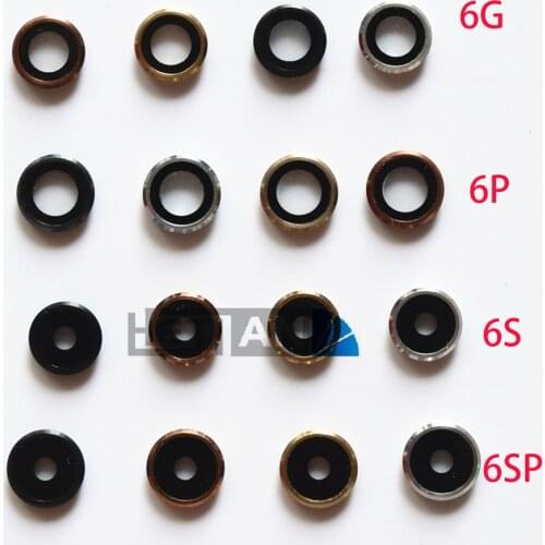 5PCS Black/Silver/Gold/Rose Replacement Part Rear Back Camera Lens Glass Ring For iPhone 6 6 Plus 6S 6S Plus