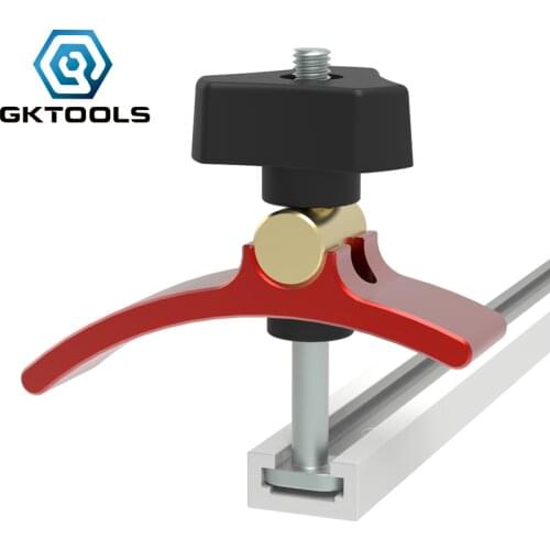 GKTOOLS Mini Wood Working Pressure Plate Clamp for Type 19/20 Woodworking Aluminum T Slot Slider Track Tools and Accessories