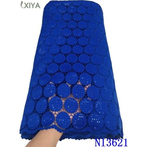 Milk Silk Africa Lace Fabric Embroidered Nigerian French Lace Fabric High Quality Guipure Cord Lace Fabric for Sewing NI3621