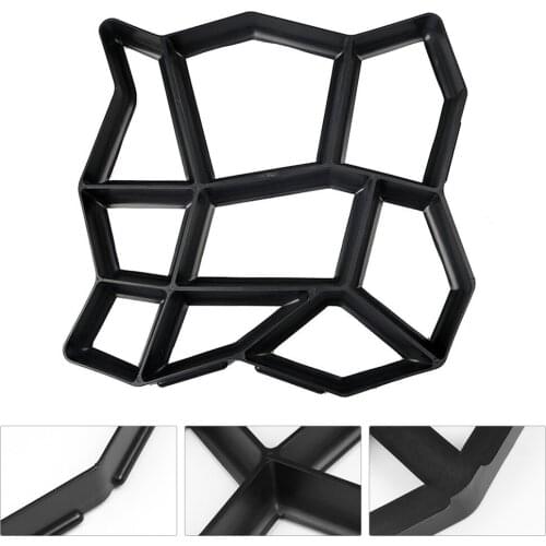 Paving Path Border Maker Path Molder Reusable Concrete Cement Stone Design Paver Walk Mould DIY Reusable Concrete Brick Mold