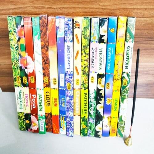 T 1 Box Natural Indian Incense Sticks Handmade Sandalwood Lavender Scents for Home 8 Stick/box Home Fragrance Household Gift