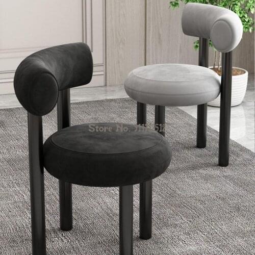 Nordic soft bag designer dining chair restaurant light luxury modern minimalist lounge chair office negotiation makeup single ho