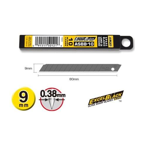 OLFA ASBB-10 Duty Blade180BLACK 180-BT/36 S S/20 A A-2 A-3 SVR-1 SVR-2 PA-2 300 NA-1 SPC-1/40 A-5 XA-1 ES-1/green DA-1 A-1