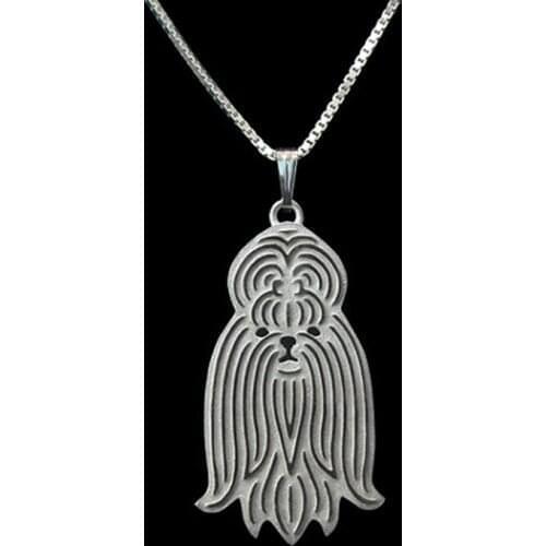 Gold Silver Color Shih Tzu Pendant Necklace Hunger Games Necklace Women Best Friend Choker