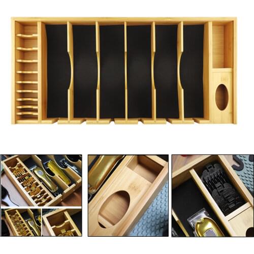 Barber Clipper Tray, Anti-slip Salon Clippers Organizer Case Professional Hair Trimmer Holder Hairdresser Stylists Barber Tools