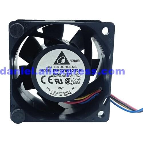 Pfc0612de 6038 12V 0.81a 4-wire PWM high speed server cooling fan