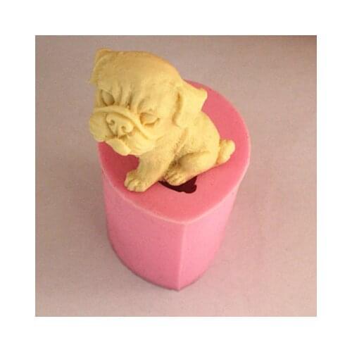Shar pei dog silicone soap molds fondant chocolate molds for the kitchen baking cake decorating FM175