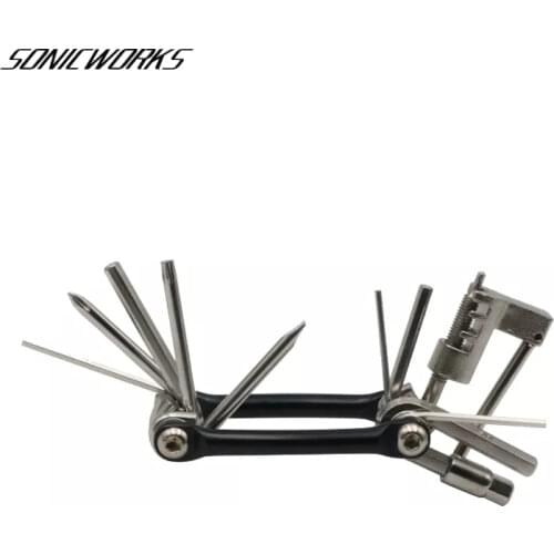 Bike Tools Repairing Set Bike 11 In 1 Folding Bicycle Tire Repair Kits Wrench Screwdriver Chain Carbon Riding Multifunction Tool