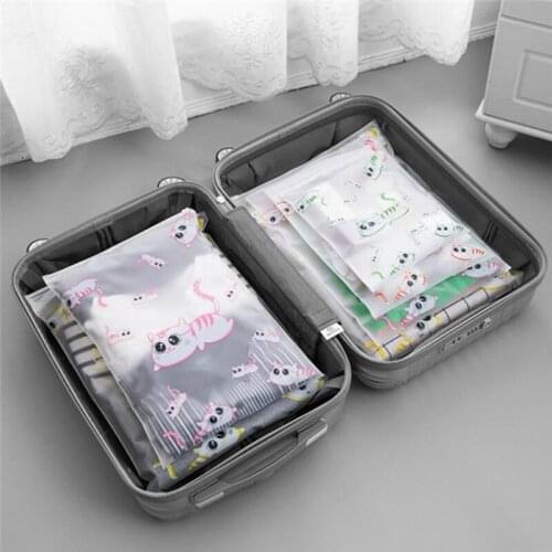 Waterproof Travel Storage Bags Cat Design Clothing Underwear Cosmetic Organizer case for cosmetics acrylic pillbox A40