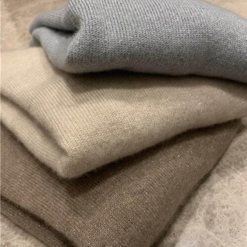 Spring Autumn Winter Women Turtleneck Pullover 100% Cashmere And Wool Sweaters Knitted Soft Warm Girl Clothes Jumpers