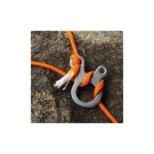 3 Holes Mountaineering Carabiner Lightweight Secure Paracord Buckles Multipurpose Camp Knot Pack Quicklinks Tool Outdoor Sports