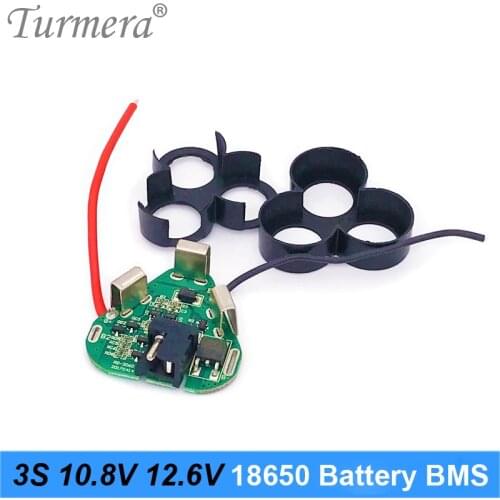 3S 12.6V 10.8V 18650 Lithium Battery BMS Protection Board Circuit Module for Screwdriver Battery 12V 3s Packs BMS Use Turmera
