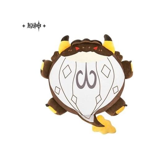 Anime Genshin Impact Azhdaha Zhongli Soft Short Plush Stuffed Doll Throw Pillow Student Sofa Cushion Cartoon Toys Xmas Gifts