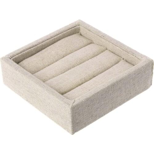 Velvet Jewelry Earring Ring Display Box Tray Holder Storage Showcase Organizer AXYD