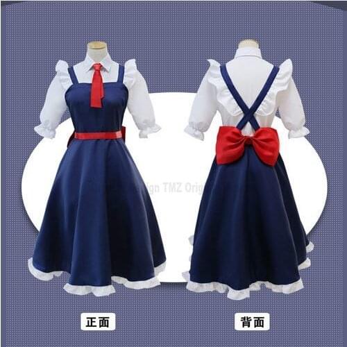Free shipping Miss Kobayashis Dragon Maid Tohru Cosplay Costume role-playing Kobayashi san Chi no Maid Uniforms