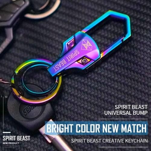 SPIRIT BEAST Motorcycle Key Ring Keychain Scooter Car for Yamaha Audi Alfa Romeo Jeep Dodge Mercedes Benz Vw Mini Honda Suzuki