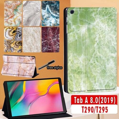 8.0'' Coque for Samsung Galaxy Tab A 8.0 2019 SM-T290 T295 Case PU leather Folding stand Case for Samsung Tab A 8.0 T290 Cover